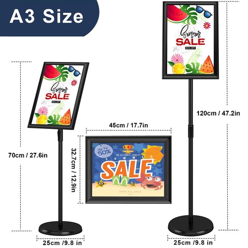Adjustable poster stand - adjustable,