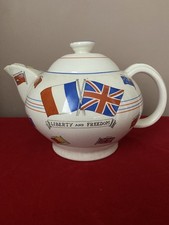 Scarce Teapot Liberty & Freedom WW2 Military Pottery 1940 