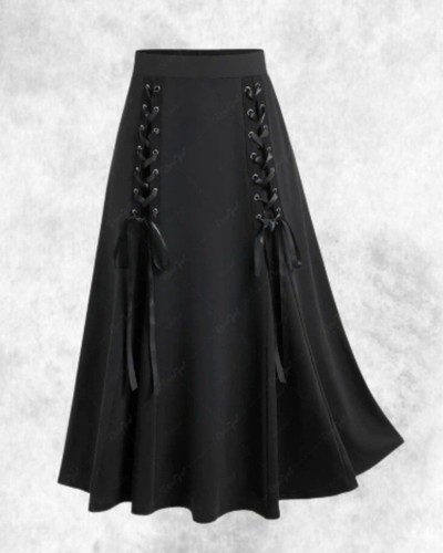New gothic black corset - black, front