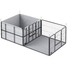 PawHut 7 Panel Whelping Box