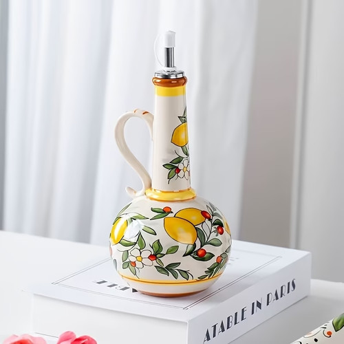 Hand painted ceramic oil - hand,