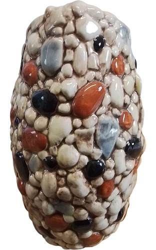 Sylvac beaded mosaic vase - sylvac,