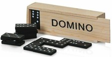 Retro Wooden Boxed Dominoes