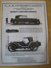 C.A.R. HOWARD LTD CAR STOCK
