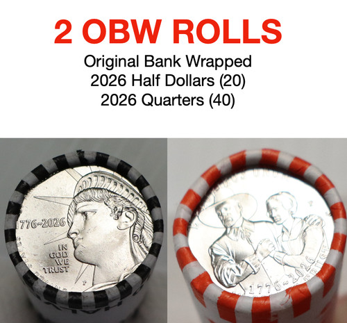 Obw rolls half dollar - 2,