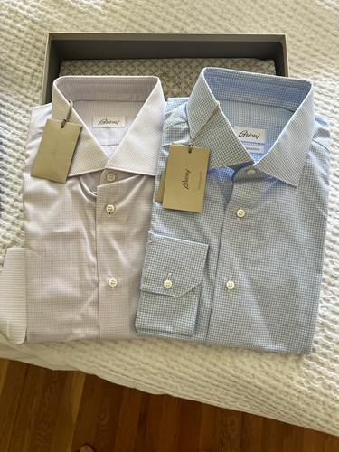 Brioni check cotton non - brioni,
