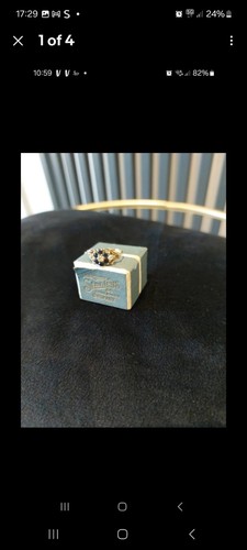 Vintage 9ct gold sapphire - vintage,