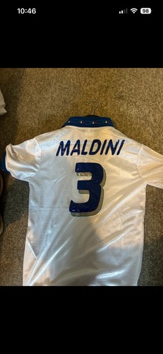 Vintage italy away maldini - italy,