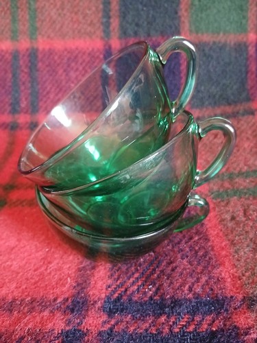 Vintage french arcoroc green - french,