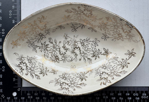 Vintage morley ware bowl gold - vintage,