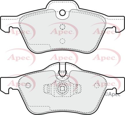 Apec front brake pad - apec,