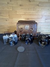 3 X Vintage Zenit Cameras In