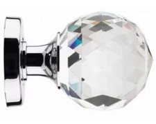 3 x crystal cut glass mortice