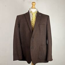 Marks & Spencer Moon Tweed Blazer Jacket Men's 48R Rust Brown Country M&S