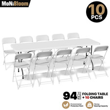 [SET OF 10 FOLDING CHAIR+8 FT