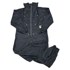 Vintage Jet Set Ski Suit One Piece 90s Retro Lightweight Black Womens Large