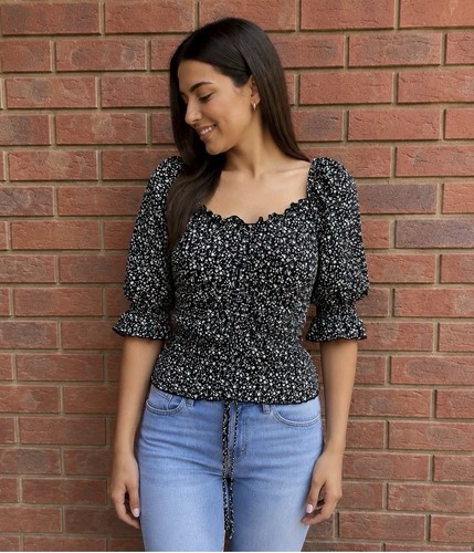 Vero moda floral - moda, ruched