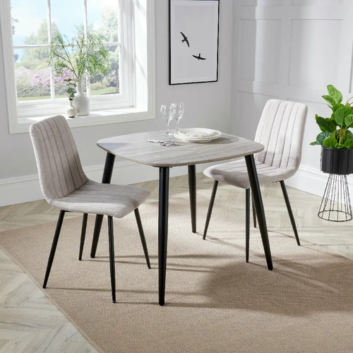 Grey oak table 2 natural - table, &