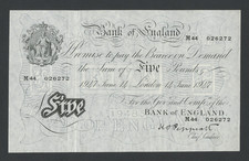 Bank england note - £5,