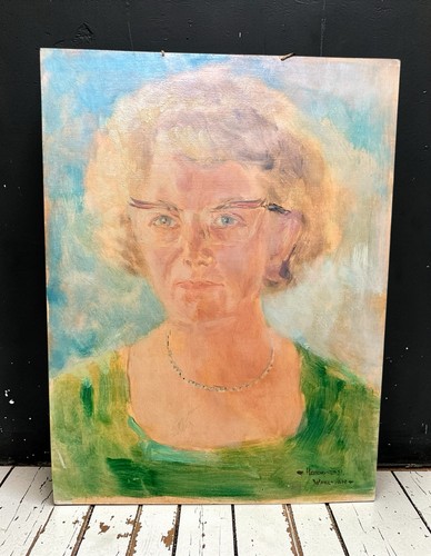 Vintage original oil - oil, painting
