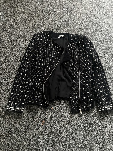Zara velvet jacket embellished - zara,