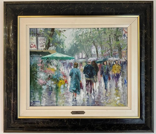 Vintage spanish oil - vintage, painting