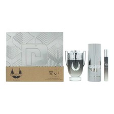 Paco Rabanne Invictus Platinum Eau de Parfum 100ml Gift Set for Him Damaged Box