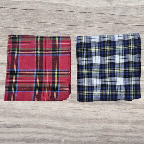 Tartan handkerchiefs royal - -,