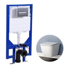 Bathroom Rimless Square Wall