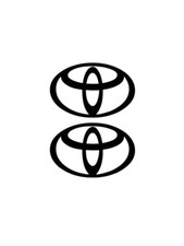 2 x TOYOTA Side Skirt Vinyl Decal Stickers Mr2 Yaris Corolla Gt86 Supra Celica 