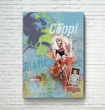 Fausto Coppi Cycling Art Print