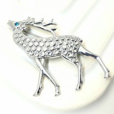 Vintage Faux Marcasite Stag