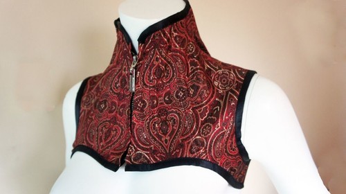 Maroon shoulder neck corset - shoulder,
