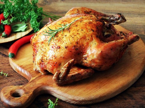 Rotisserie bbq chicken - bbq,
