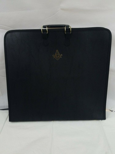Masonic black faux leather - black,