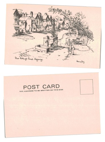Postcard the village - postcard,