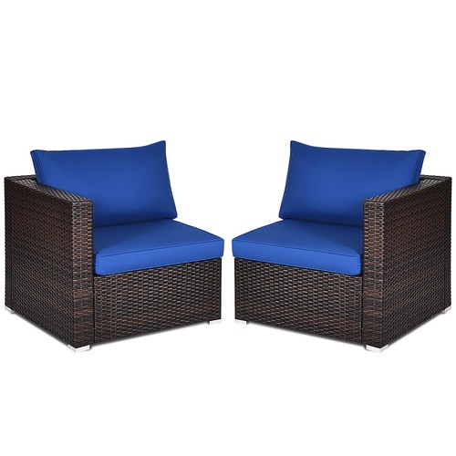 Patio 2pcs rattan corner sofa - corner,