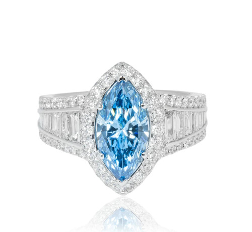 20ct marquise cut - , grown
