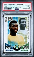 2010 TOPPS MATCH ATTAX WORLD CUP UK | 100 CLUB PELE PSA 4
