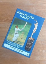 1981 Yorkshire v Somerset cricket programme John Player League, 2 August