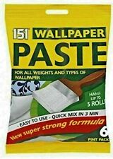 5 Roll Wallpaper Adhesive Paste Super Stick Wall Paper Paste Extra Strong