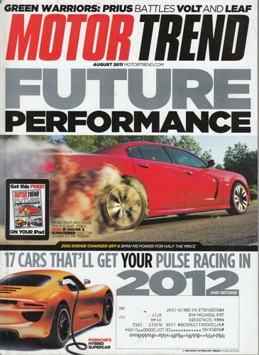 Motor trend august 2011 - motor, –