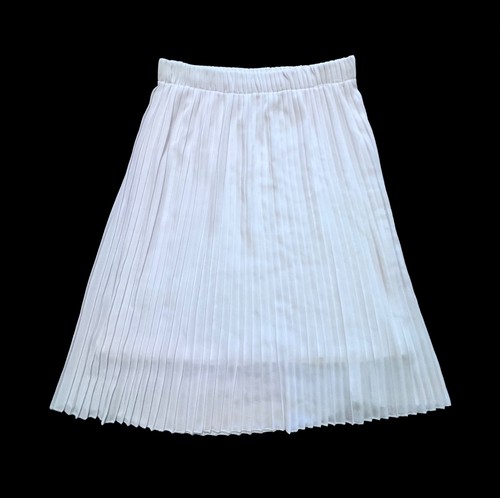 White pleated chiffon style - white,