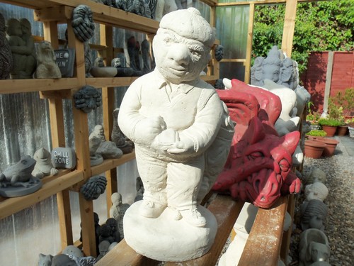 Concrete garden ornament - garden,