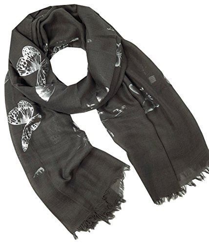 New butterfly print scarf - print,