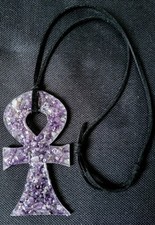 Handmade Amethyst Ankh