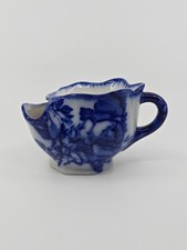 Ironstone Staffordshire England Shaving Scuttle Mug Vintage Used Razor