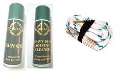 Gun Cleaner, Oil & Bore pull through snake 12 16 20 28 410 ga shotgun cleaning