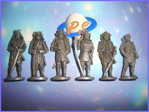 Metal figurines set japanese - metal,
