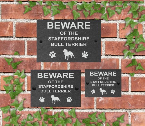 Beware the dog slate - of,